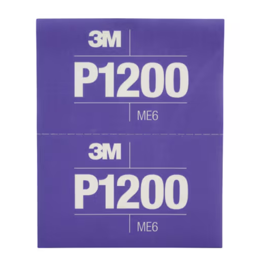 3M 34342 Hookit, Flexible Schleifstreifen 270J, 140mm x 171mm, purple, P1200, 25 Streifen