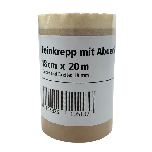 selmundo 6798, Feinkrepp  / Malerkrepp mit Abdeckpapier / Papier Masker