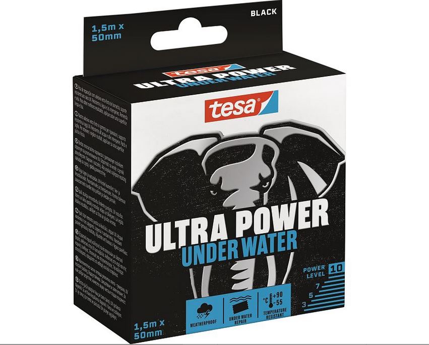 tesa 56491 Ultra Power Under Water, Reparaturband, 50mm x 1,5m tesa 56491 Ultra Power Under Water, Reparaturband, 50mm x 1,5m
