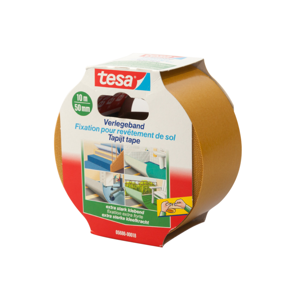tesa 5686, doppelseitiges Verlegeband, extra stark, 50mm x 10m