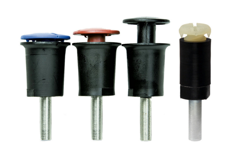3M Roloc Spanndorn ZR-AC mit 6,0 mm Schaft, blau, für Scheibendicke bis 3,175 mm