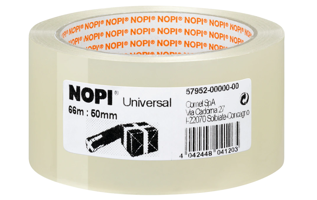 NOPI Packband / Verpackungsklebeband Universal, 50mm x 66m