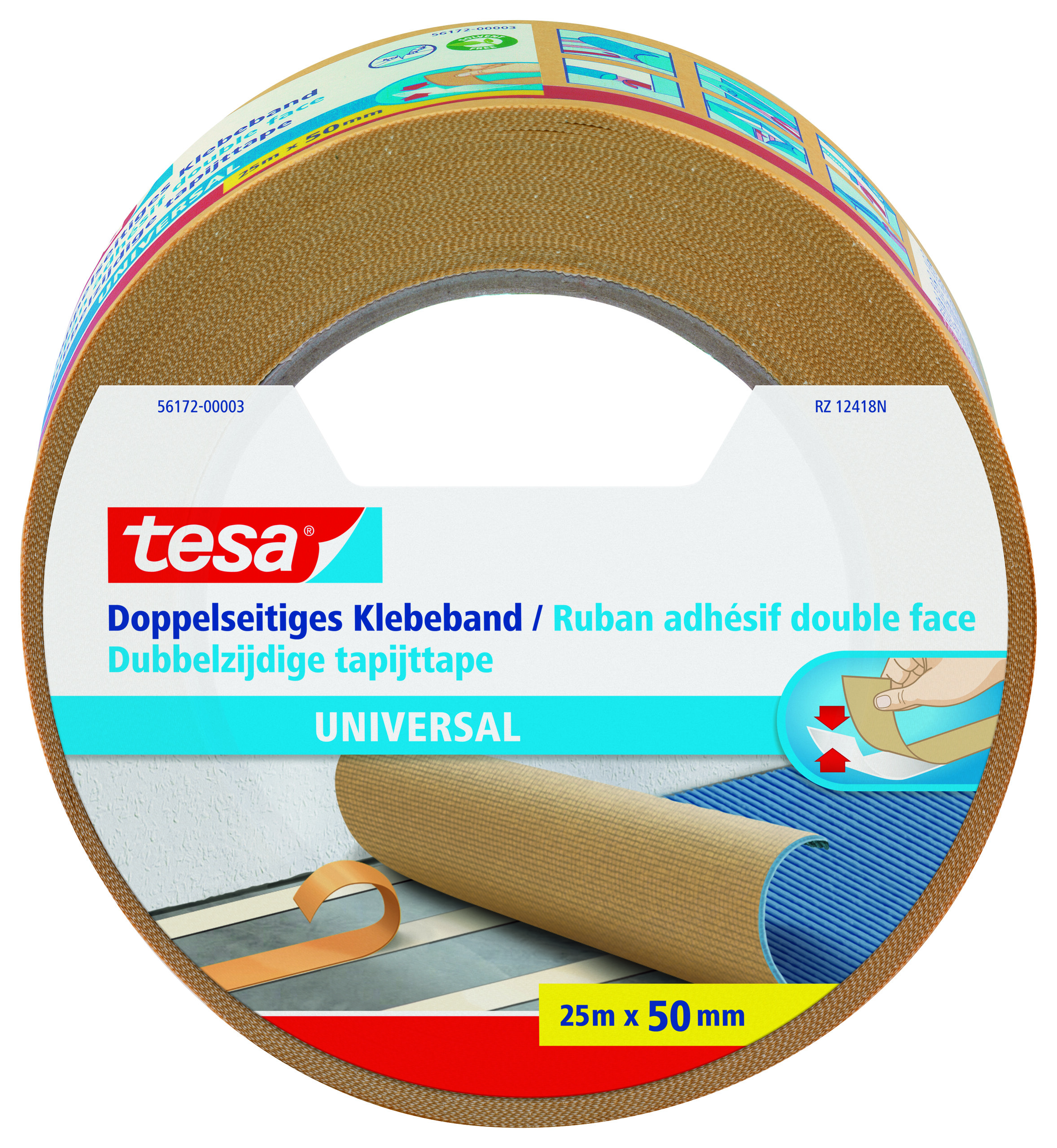 tesa 56170 Double-Sided Tape Universal, Doppelseitiges Universal-Klebeband