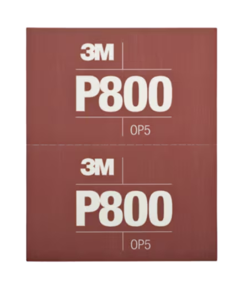 3M 34340 Hookit, Flexible Schleifstreifen 270J, 140mm x 171mm, braun, P800, 25 Streifen