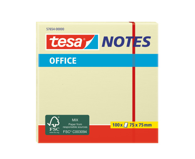 tesa Office Notes, Haftnotizen, 75 x 75mm, 100 Blatt