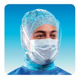 3M 1818 FS, Tie-ON OP Maske mit Gesichtsschutz