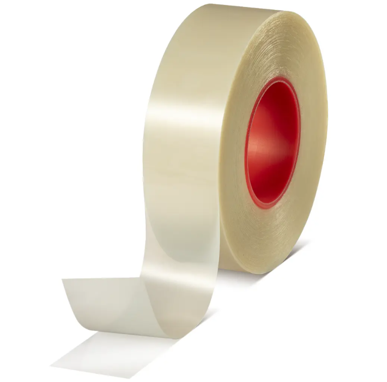 tesa 45020, flameXtinct, doppelseitiges Teppich-Klebeband, flammhemmend, 50mm x 50m