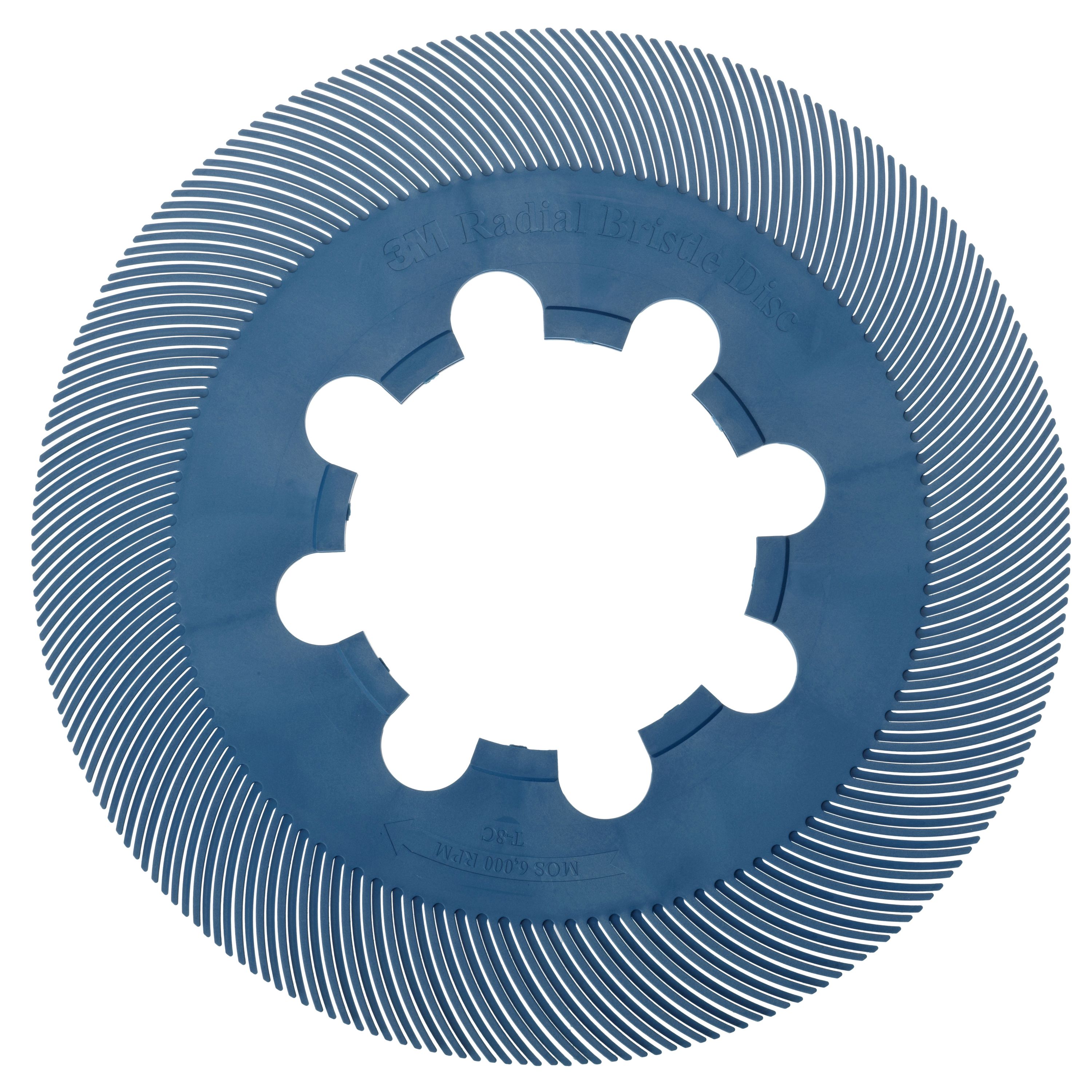 Scotch-Brite Radial Bristle Brush BB-ZB Einzelsegment, blau, 152.4 mm, P400, Typ C