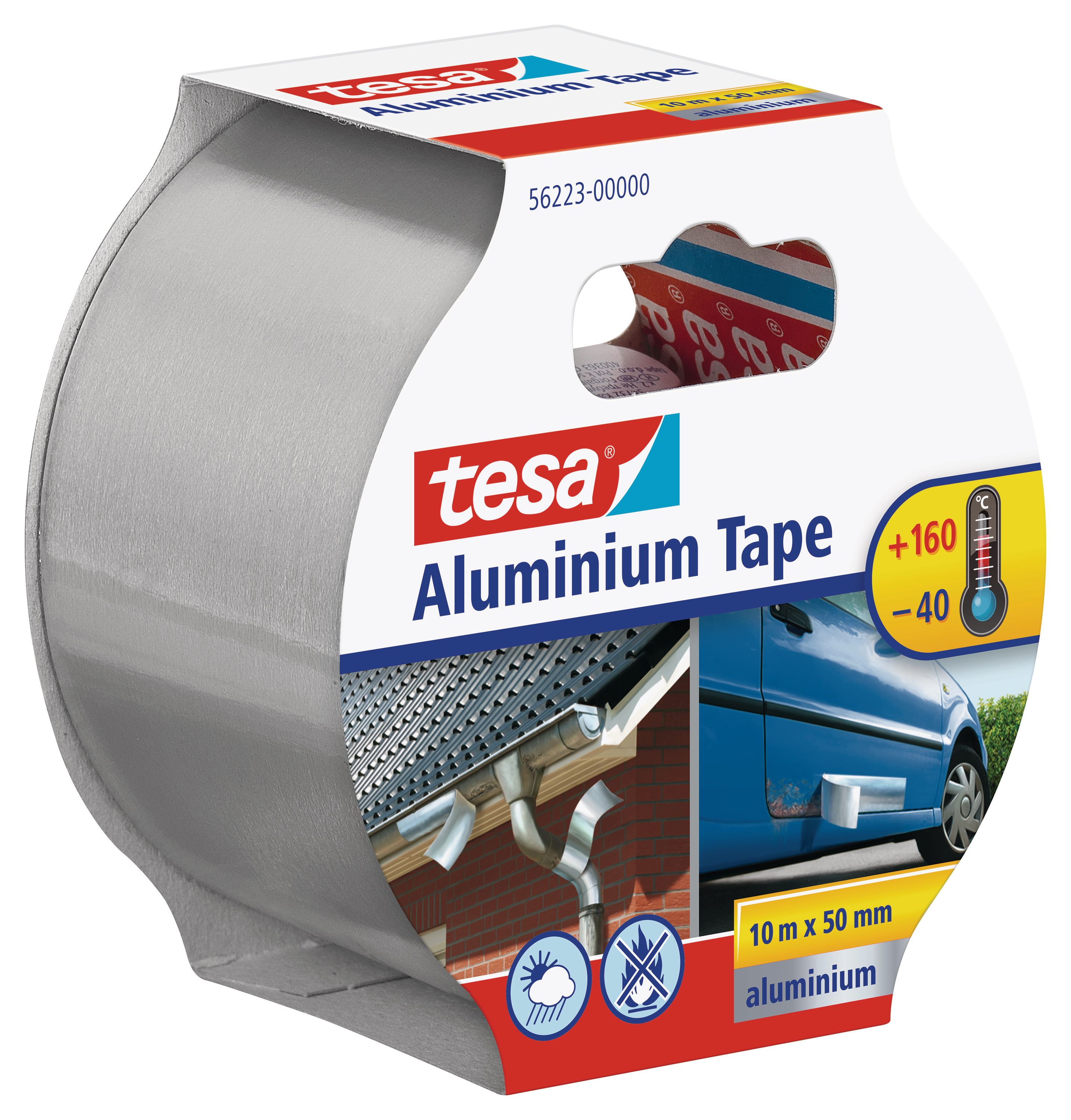 tesa 56233, Aluminium Klebeband, 50mm x 10m, silber