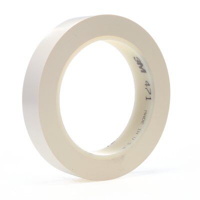 3M 471, Weich-PVC-Klebeband, 0.14mm, weiß 3M 471, Weich-PVC-Klebeband, 0.14mm, weiß