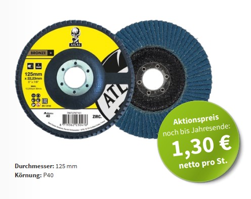 Saint Gobain Atlas Zirkon Fächerschleifscheibe