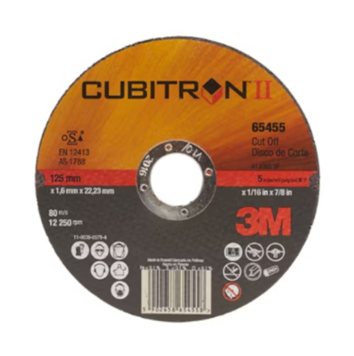 3M Cubitron II Trennscheibe, 30 mm x 2,5 mm x 22 mm, A36, Typ 41 (gerade) 3M Cubitron II Trennscheibe, 30 mm x 2,5 mm x 22 mm, A36, Typ 41 (gerade)