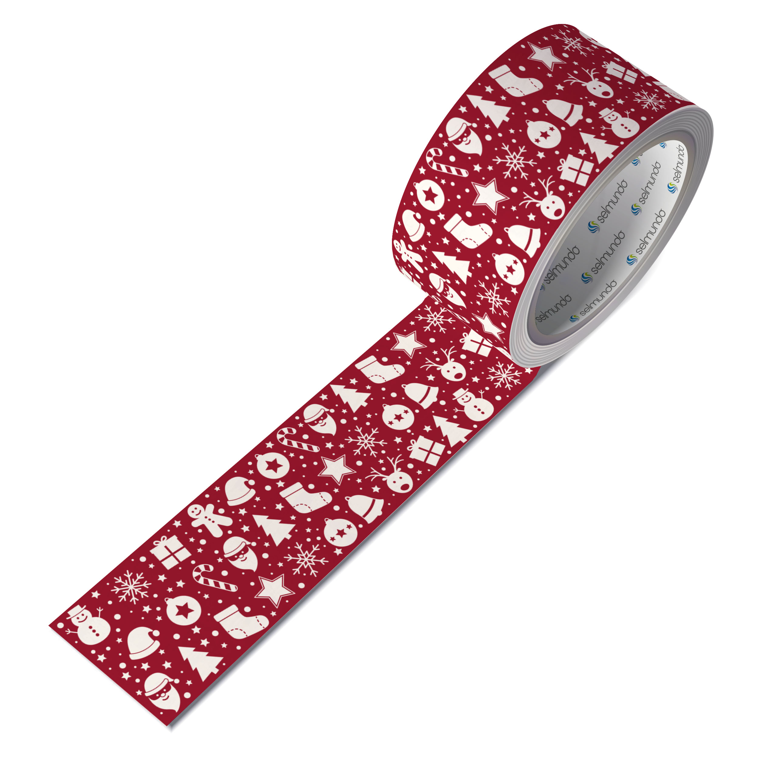 Weihnachten Papier-Packband / Klebeband Weihnachtsgeschenke, 50mm x 50m