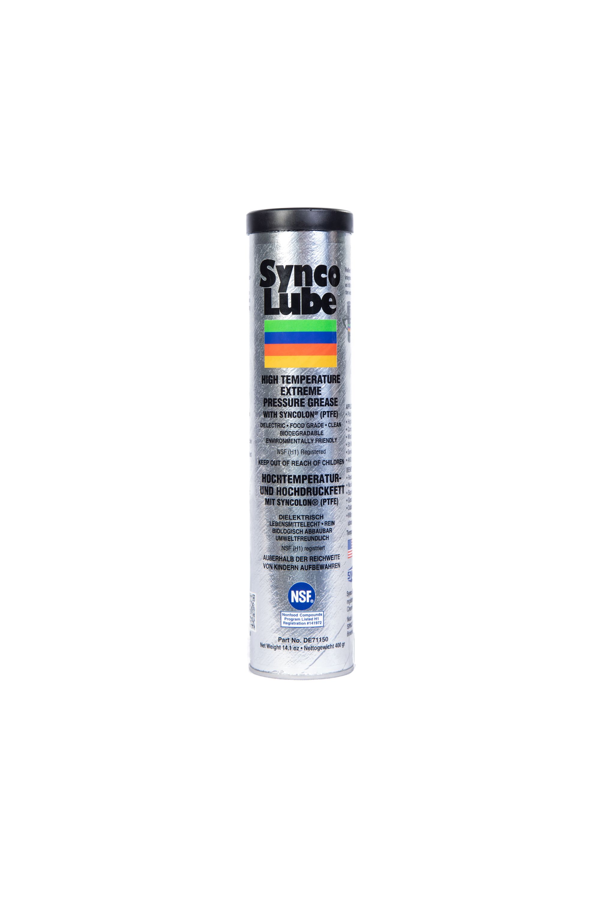 Super Synco Lube 71150 - Synthetisches Hochtemperatur- und Hochdruckfett mit Syncolon (PTFE), 400g