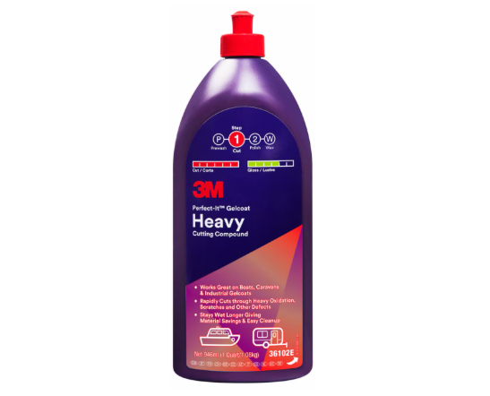 3M 36102E Perfect-It Gelcoat Schleifpaste für starken Abtrag, 946ml