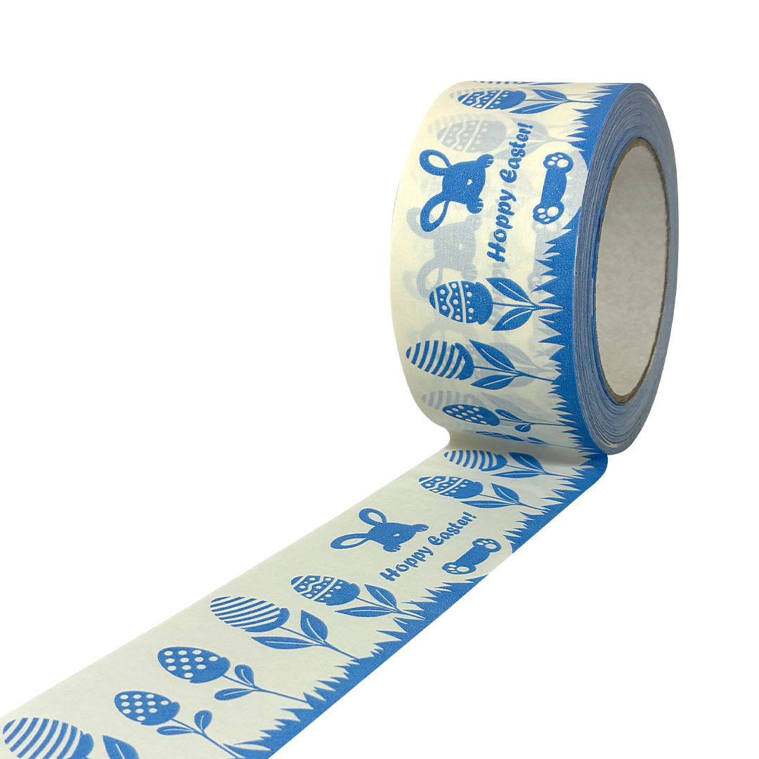 selmundo Oster-Papierpackband / Packband Ostern Osterhase, 50mm x 50m