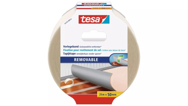Doppelseitiges TESA Klebeband Beidseitiges Verlegeband Teppichband 50mm x 25m 