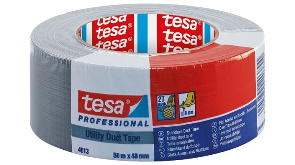 tesa 4613, PE-beschichtetes Standard Duct Tape, 48mm x 50m