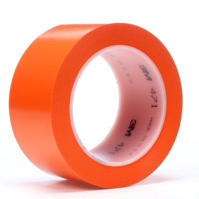 3M 471, Weich-PVC-Klebeband, 0.14mm, 50mm x 33m, orange